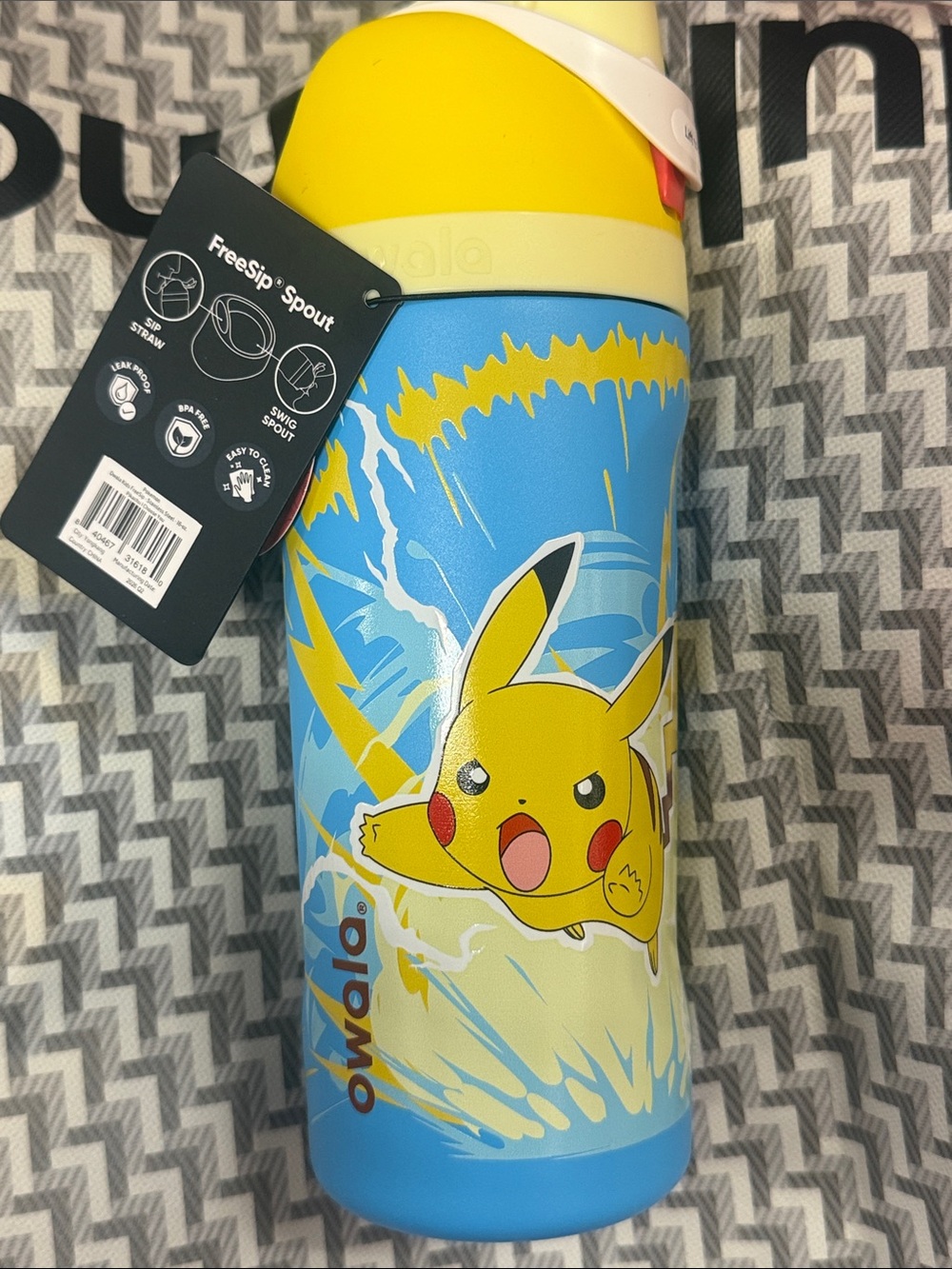 Owala Kids Pikachu Water Bottle – Blue & Yellow